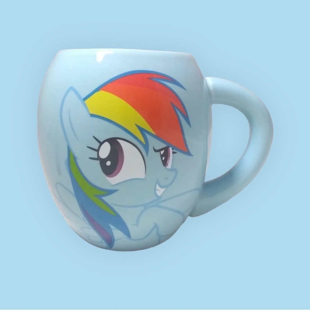 My Little Pony Rainbow Dash Coffee Mug Spherical Light Blue 13oz. 2014